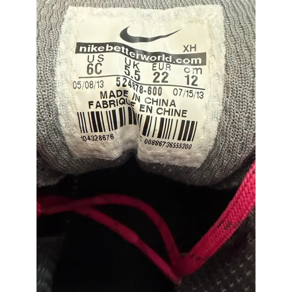Nike Woodside 2 High ACG Infant Girls Bootie Shoe 6 Baby Pink Black Gray